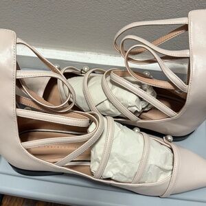 Zara Women's Blush Strappy Heels